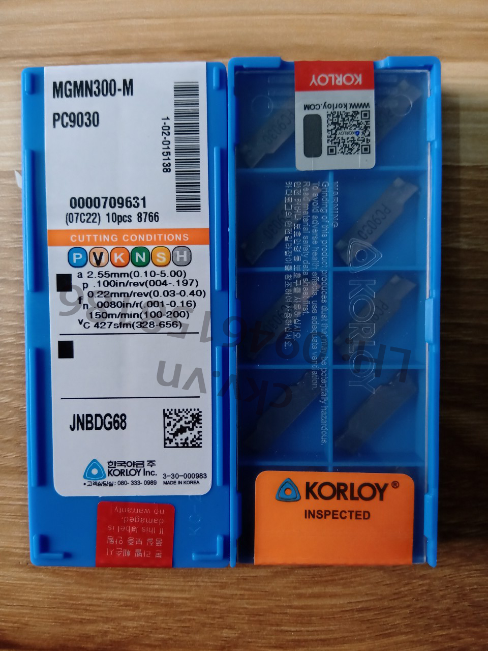chíp tiện cắt Korloy MGMN300-G