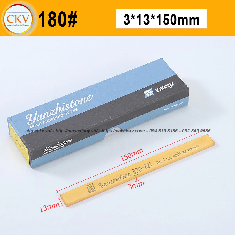 Đá mài dầu Yanzhi Stone 3x13x150 VH180 #180