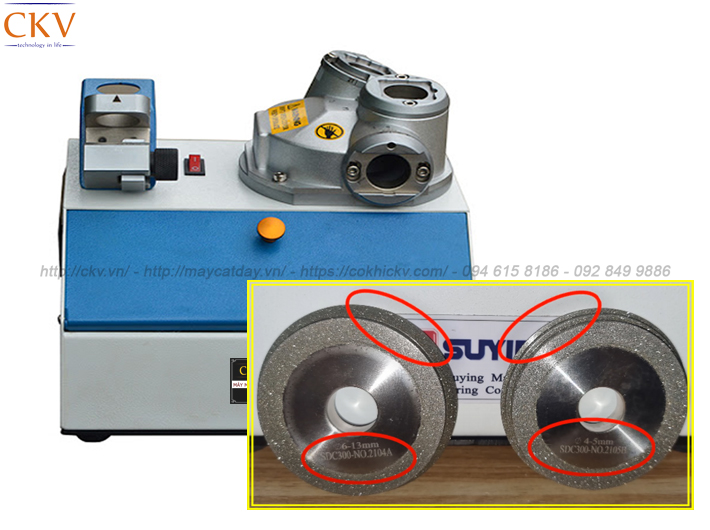 Máy mài dao phay ngón chính xác loại 2 đá SDC CKV-H313B