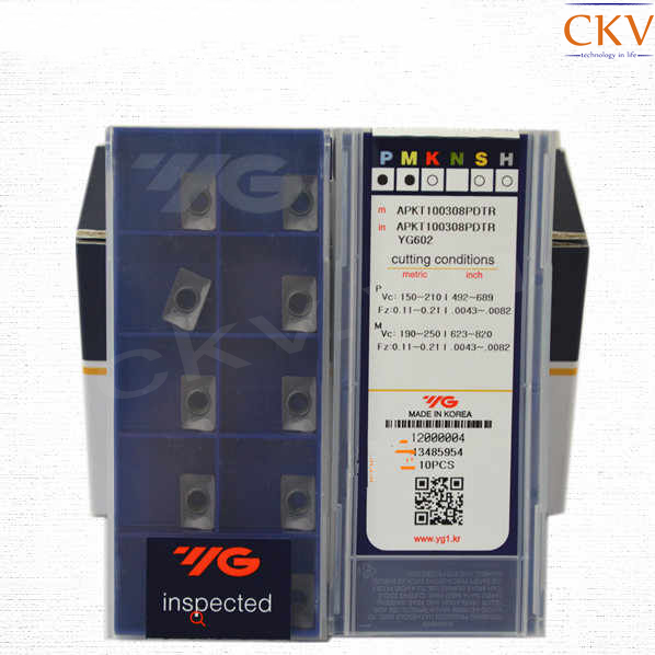 Chíp phay YG APKT100308 PDTR YG602