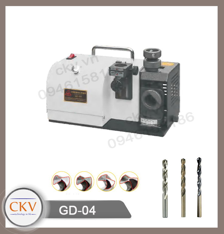 Máy mài mũi khoan CNC GD-04 (d1.2 - d4)