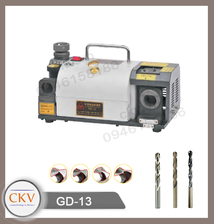 Máy mài mũi khoan CNC GD-13 (d3 - d13)