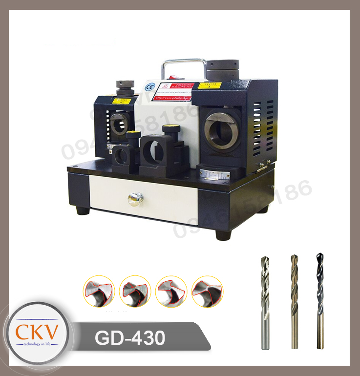 Máy mài mũi khoan CNC GD-430 (d3 - d32)