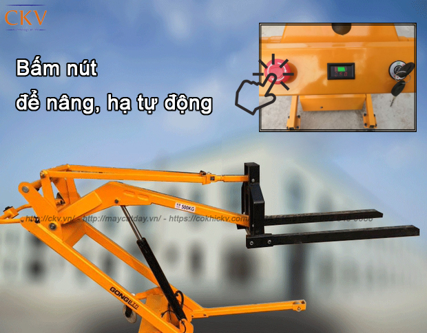 Xe nâng thủy lực ắc quy tự động
