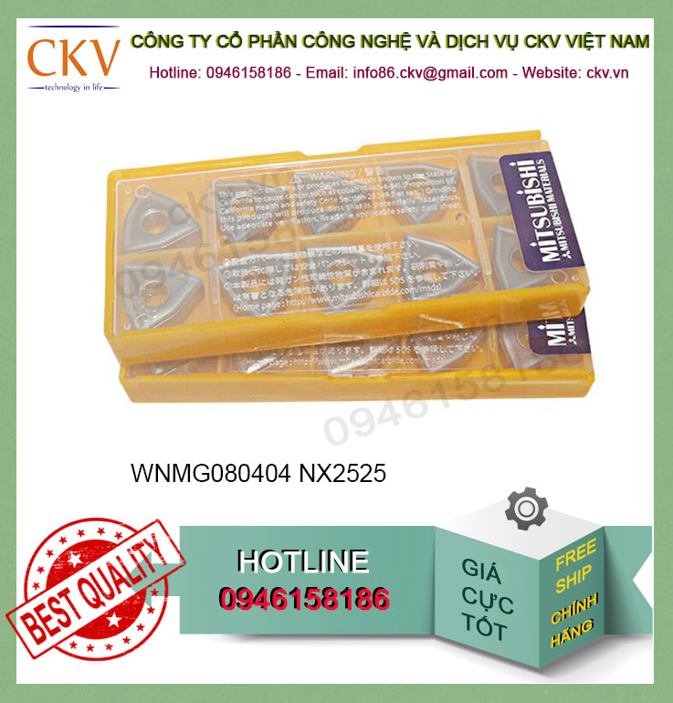 Chíp tiện Mitsubishi WNMG080404 NX2525